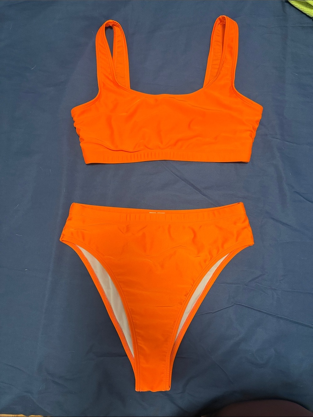 Amazon Bright Orange Two-Piece Bikini Set